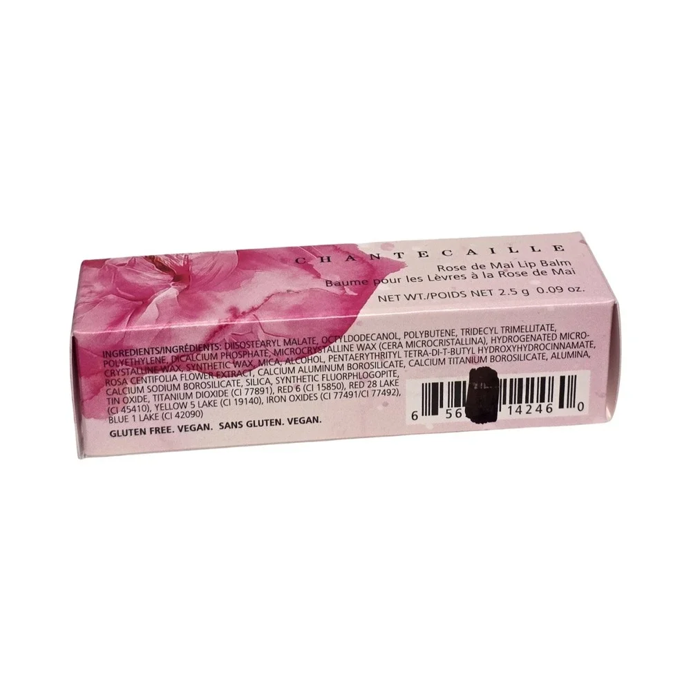 Chantecaille Rose de Mai Lip Balm 2.5g 0.09oz Pink Floral Case Made in Italy